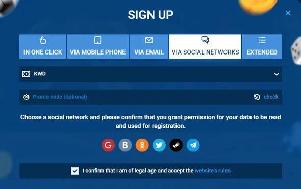 Registration via Electronic Network