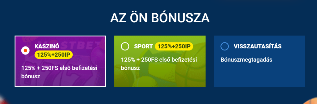 Üdvözlő bónusz részletei